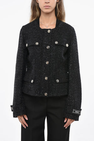 Blazer in Lurex con Bottoni Logati