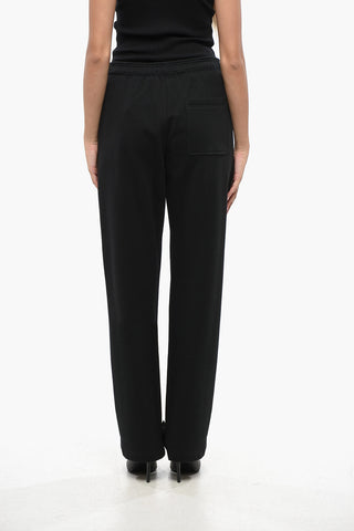 Joggers In Cotone con Monogram Effetto Dorato