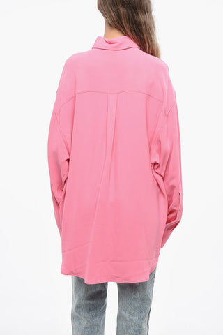 Unifarbenes Hemd im Drop-Shoulder-Fit