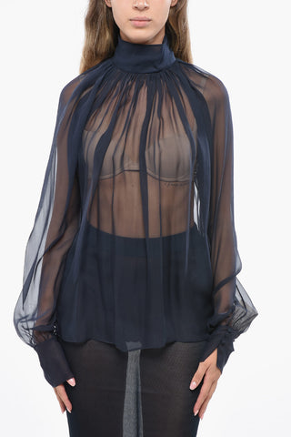 Sheer Silk Blouse