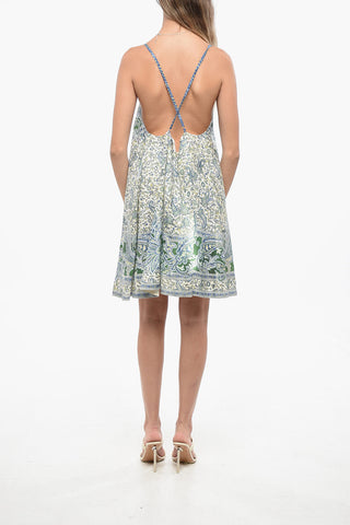 Leinen-Slipkleid OTTIE SWING im Bandana-Muster