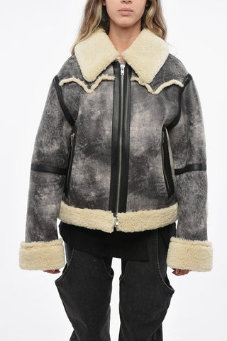 Giubbotto LESSIE In Pelle Vegan Effetto Brushed