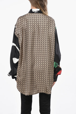 COUTURE! Asymmetrische Oversized-Seidenbluse