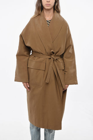 Oversized Padded Silk Coat