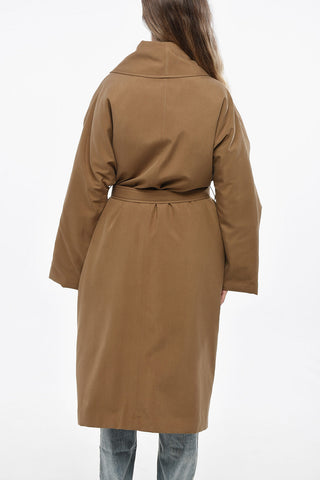 Oversized Padded Silk Coat