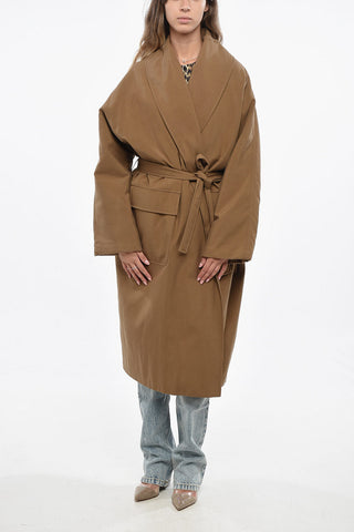 Oversized Padded Silk Coat