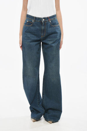 Jeans a Gamba Larga a Vita Alta