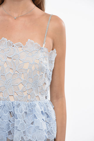 Mini Vestito Svasato in Organza con Dettagli Cut-Out