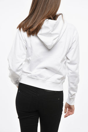 Brushed Cotton Hooded Sweatshirt F-REGGY with Gold Logo