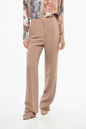 Solid Silk Pants