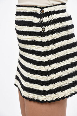 Minigonna in Crochet a Righe