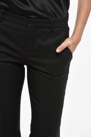 Solid Color Gabardine Wool Pants