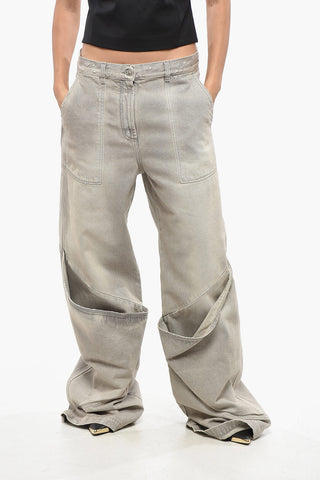 Jeans mit weitem Bein und Maxi-Taschen