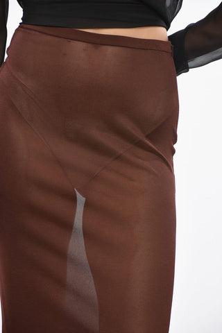 Solid Color Sheer Longuette