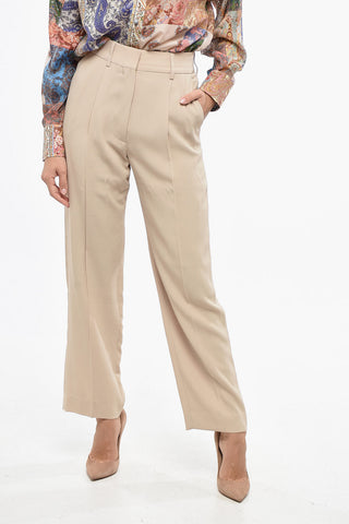 Pantaloni a 2 Pinces con Chiusura a Scomparsa