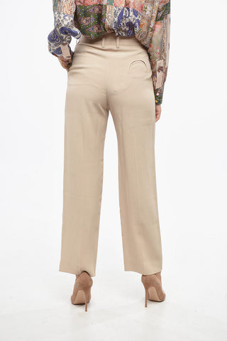 Pantaloni a 2 Pinces con Chiusura a Scomparsa