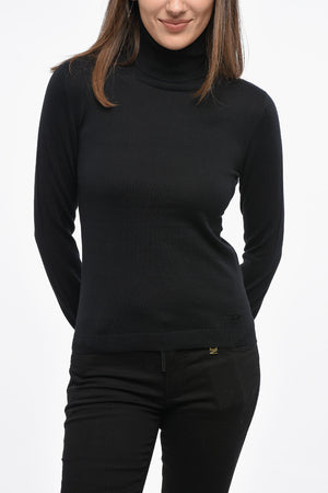 High-Neck Cotton Sweater M-ARIBELLE-NEW