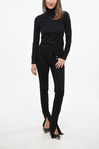 High-Neck Cotton Sweater M-ARIBELLE-NEW