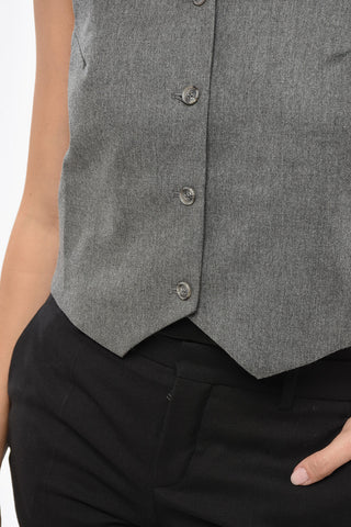 Gilet PAULINE a 4 Bottoni con Martingala