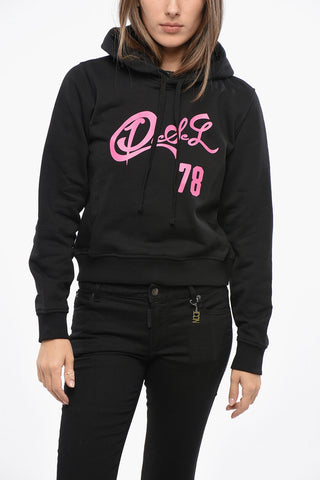Hoodie F-REGGY aus gebürsteter Baumwolle mit aufgedrucktem Logo