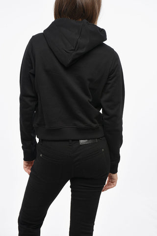 Hoodie F-REGGY aus gebürsteter Baumwolle mit aufgedrucktem Logo