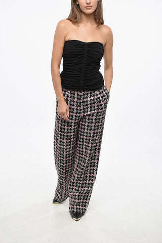 Top Crop Drappeggiato Senza Maniche 