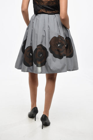 Printed Balloon Skirt