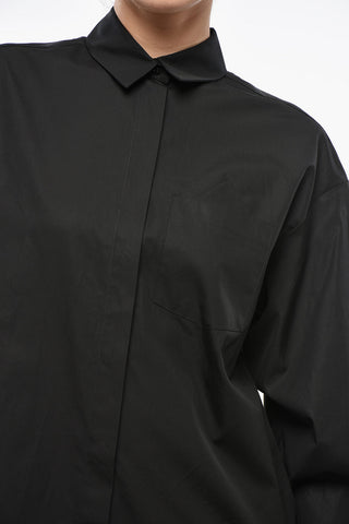 SPORTMAX Popeline GESSO Shirt with Hidden Buttoning