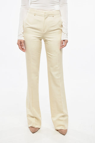 Pantaloni 4 Tasche in Seta con Passanti