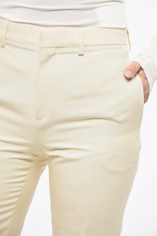 Pantaloni 4 Tasche in Seta con Passanti