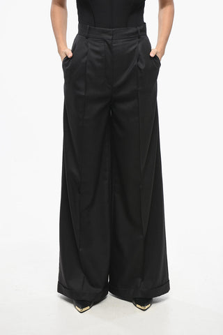 Double-pleated TASMANI Wool Palazzo Pants