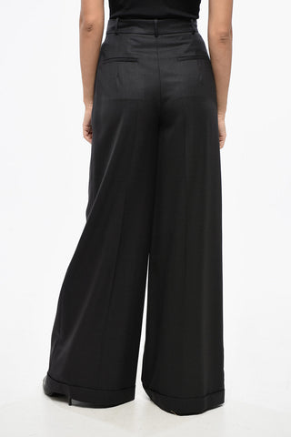 Double-pleated TASMANI Wool Palazzo Pants