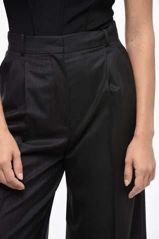 Double-pleated TASMANI Wool Palazzo Pants