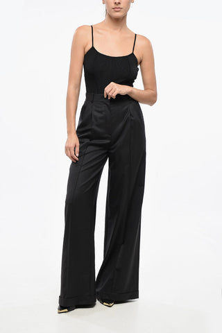 Double-pleated TASMANI Wool Palazzo Pants