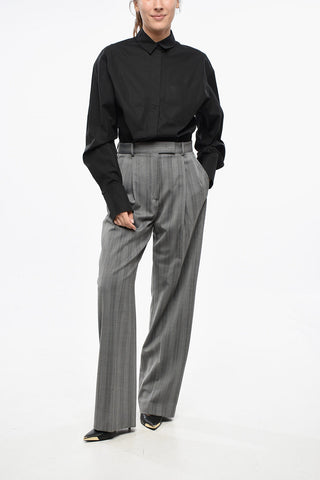 SPORTMAX Herringbone ANDALO Wool Blend Pants