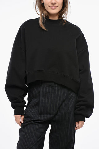 Crew Neck Brushed Cotton Sweatshirt