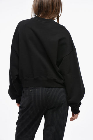 Crew Neck Brushed Cotton Sweatshirt