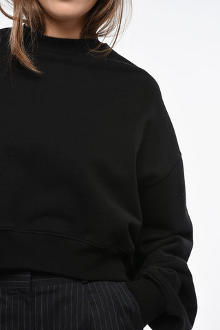 Crew Neck Brushed Cotton Sweatshirt