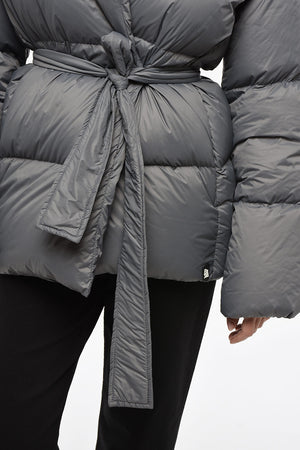 Nylon Puffer Jacket DADA with Wrap Design