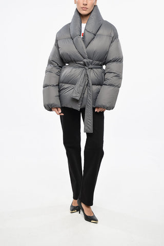 Nylon Puffer Jacket DADA with Wrap Design