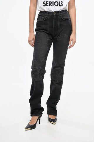 Dark-Wash Jeans with 19cm Ankle Zip