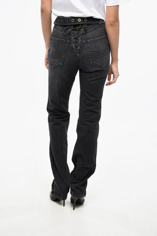 Dark-Wash Jeans with 19cm Ankle Zip