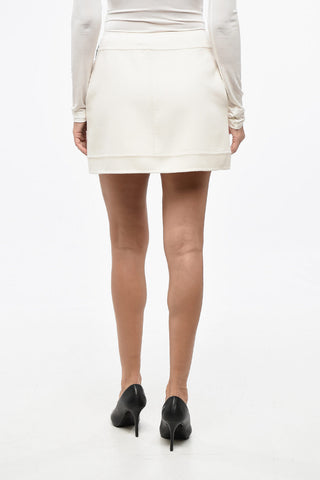 Minirock aus Wollmischung MISS DIOR mit doppelreihigem Design