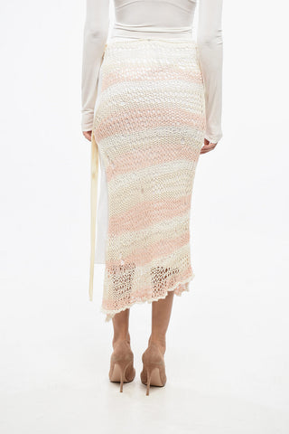 SPORTMAX Gonna in Doppio Tessuto ECUADOR con Con Design Crochet