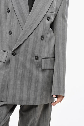 SPORTMAX Blazer Doppiopetto MERLOT Motivo Herringbone