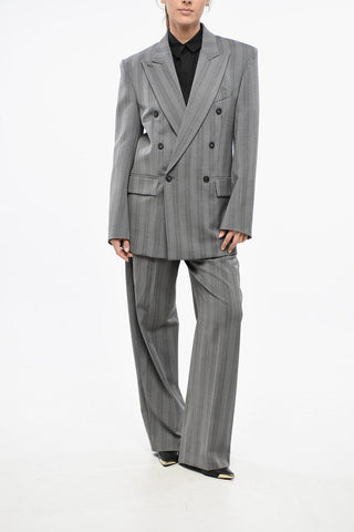 SPORTMAX Blazer Doppiopetto MERLOT Motivo Herringbone