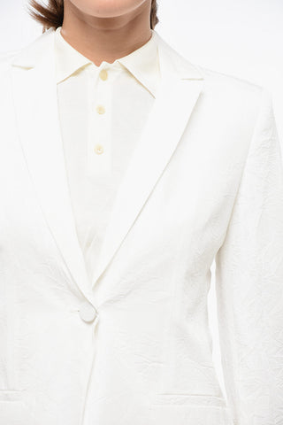 Single-Breasted Blazer GASPARRE Crinkled Effect