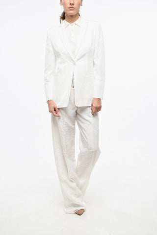 Single-Breasted Blazer GASPARRE Crinkled Effect