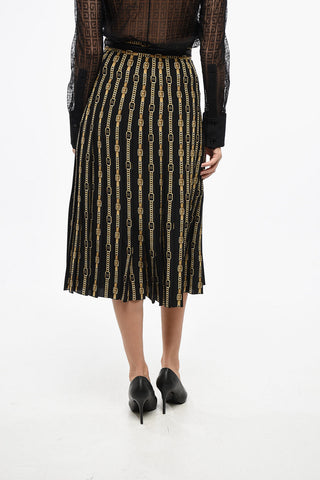 Gonna Midi CHAIN in Seta Monogram