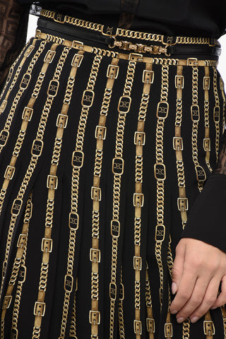 Gonna Midi CHAIN in Seta Monogram